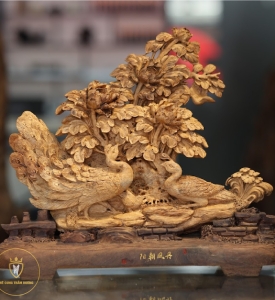 TIỂU CẢNH CHIM CÔNG TRẦM HƯƠNG 